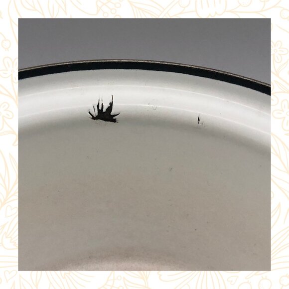 Vintage 1950’s Cathrineholm Orange Lotus Design Small Enamel Sauce Pan / Pot Wit - Picture 10 of 11